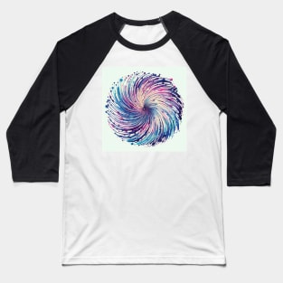 Psychedelic looking abstract illustration  of circles Baseball T-Shirt